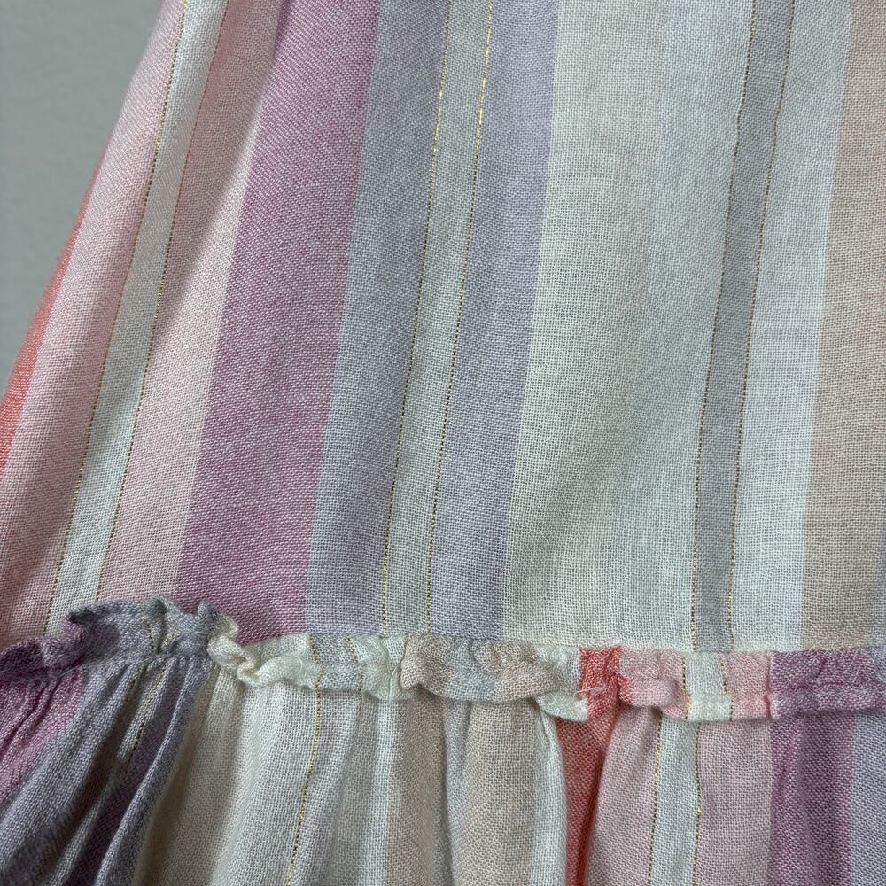 Rails Size Small Mira Juliette Stripe Tank Top Pink Striped Rayon Linen Blend - Picture 4 of 8